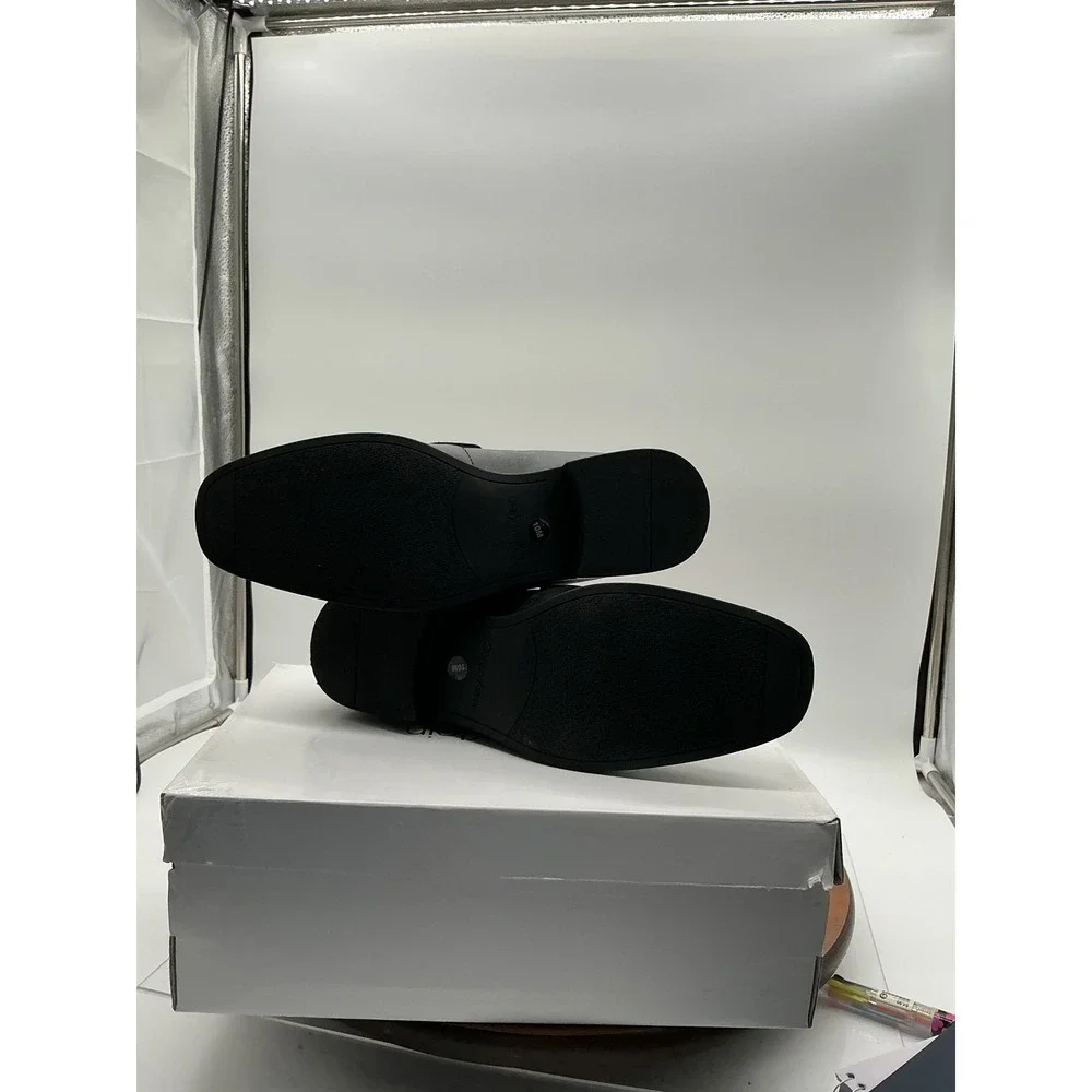 Calvin Klein Malcome2 Mens‎ Black Bit Loafers Square Toe Dress Shoes Size 10M